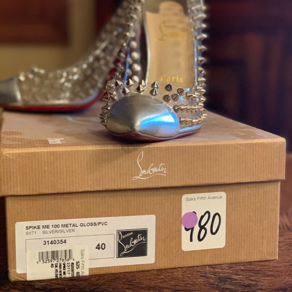Christian Louboutin Authentic Spike Me Heels - Picture 2 of 5
